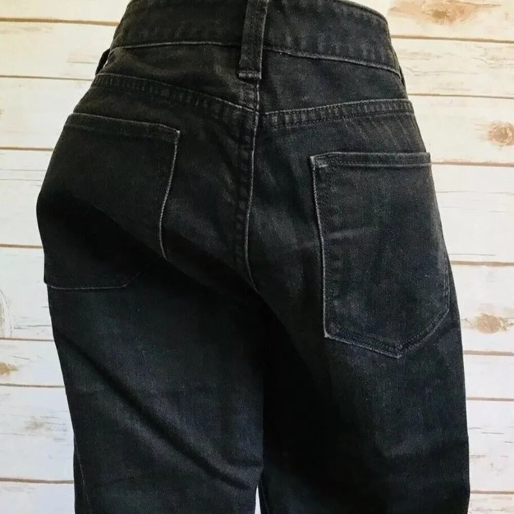 BANANA REPUBLIC Women Low Rise Skinny Leg Black Casual Jeans Pants Size 27 - Picture 7 of 12